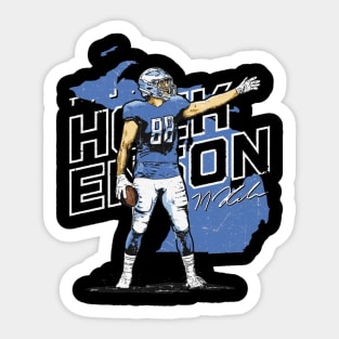 T.J. Hockenson Detroit Player Map Sticker